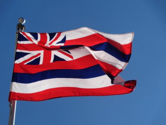 The bill to boost the Hawaiian language in the state’s schools UK flag under blue sky