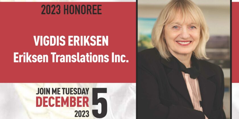 Eriksen Translations CEO Vigdis Eriksen Named to Brooklyn Power List Vigdis Eriksen