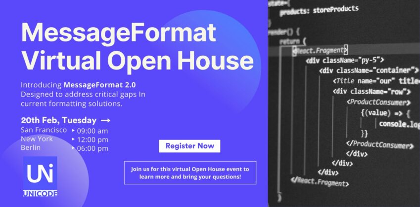 New Event! — MessageFormat Virtual Open House