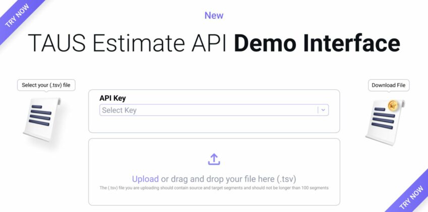 Introducing the TAUS Estimate API Demo Interface