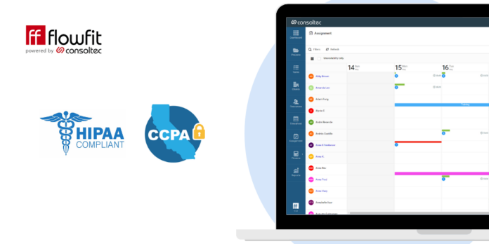 FlowFit HIPAA CCPA compliance