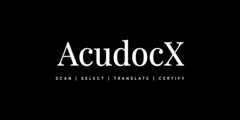 AcudocX Secures First External Investment from US-Based Investor AcudocX certified translation