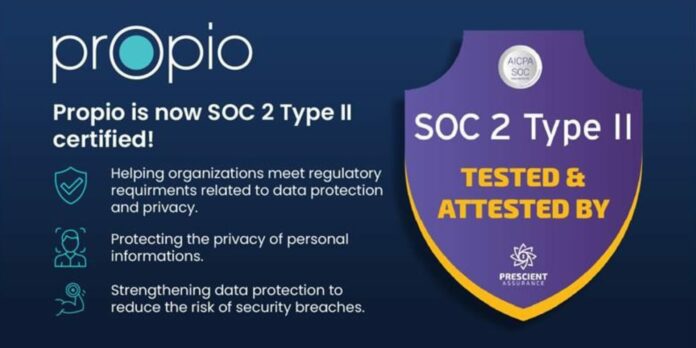 Propio SOC 2 certification