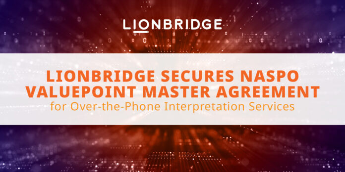 Lionbridge Secures NASPO ValuePoint Agreement Lionbridge Secures NASPO ValuePoint Agreement