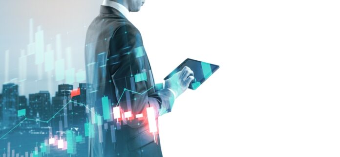 Businessperson with tablet
