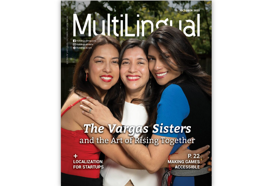 Multilingual's October 2025 issue with The Vargas Sisters magazine cover