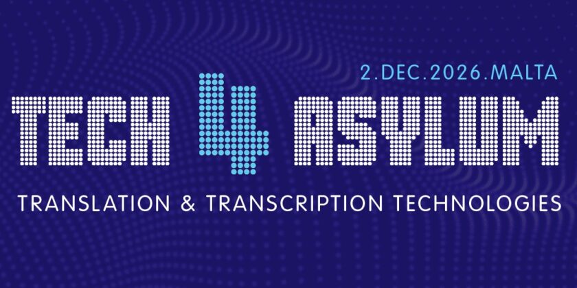 Tech 4 Asylum translation conference poster