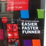 Lumia 800 with Windows Phone 7 Metro UX. Picture taken in Vodafone store in Dublin, Ireland.